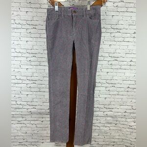 Old Navy | Kids Gray Corduroy Skinny Jeans with Pink Flowers size 12